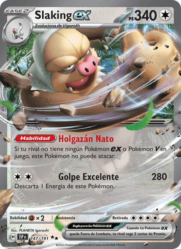 Slaking ex, carta 147 de Chispas Fulgurantes