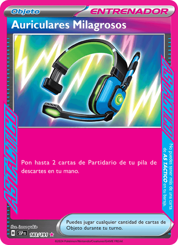 Auriculares Milagrosos, carte 183 de Chispas Fulgurantes