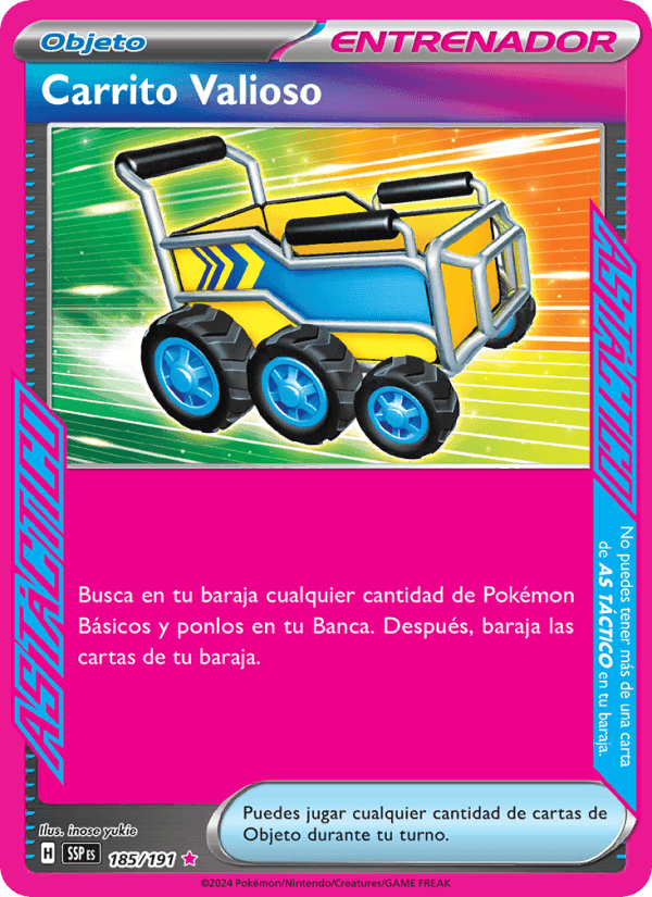 Carrito Valioso, carte 185 de Chispas Fulgurantes