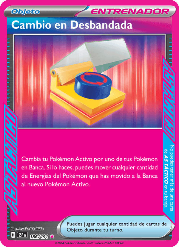 Cambio en Desbandada, card 186 from Chispas Fulgurantes