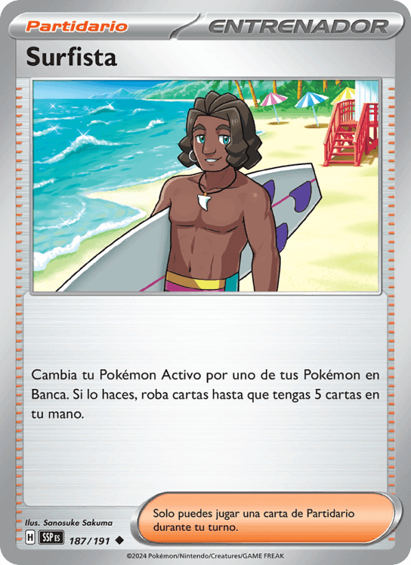 Surfista, carta 187 di Chispas Fulgurantes