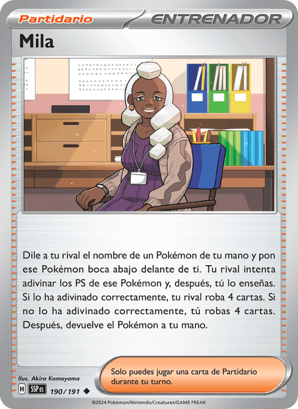 Mila, carta 190 de Chispas Fulgurantes