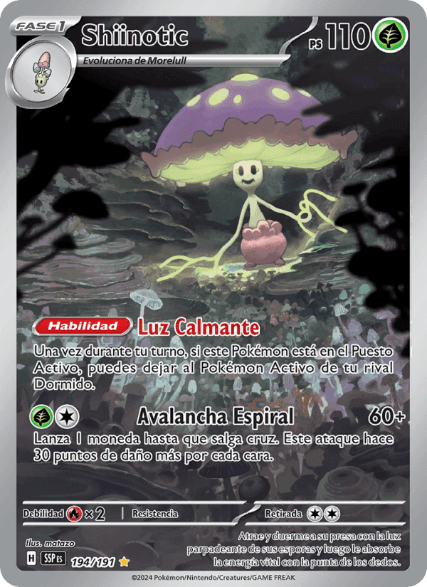 Shiinotic, carta 194 de Chispas Fulgurantes