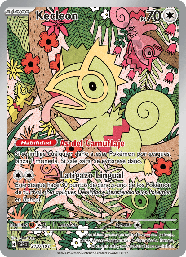 Kecleon, carta 213 de Chispas Fulgurantes