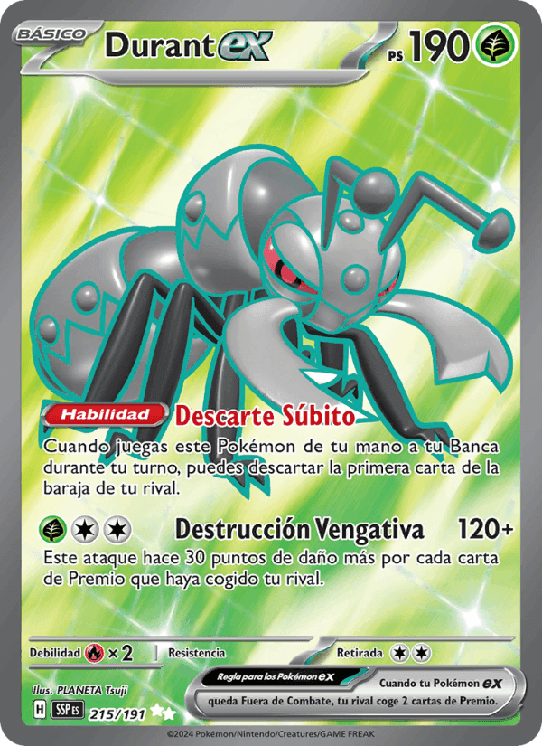 Durant ex, carta 215 de Chispas Fulgurantes