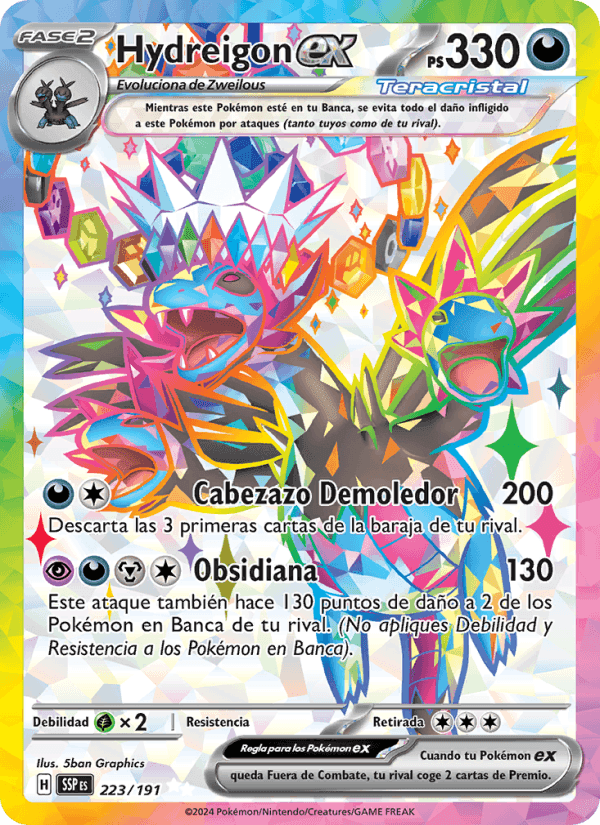 Hydreigon ex, carta 223 de Chispas Fulgurantes