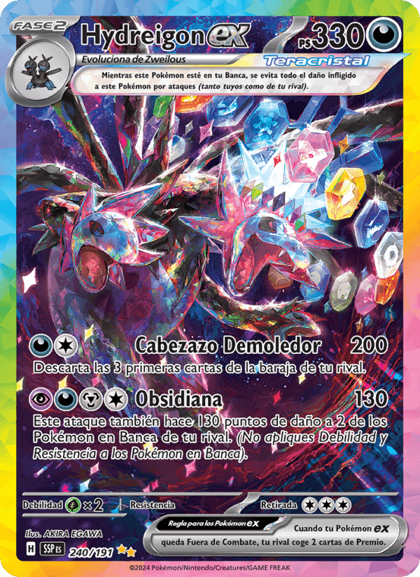 Hydreigon ex, carta 240 de Chispas Fulgurantes