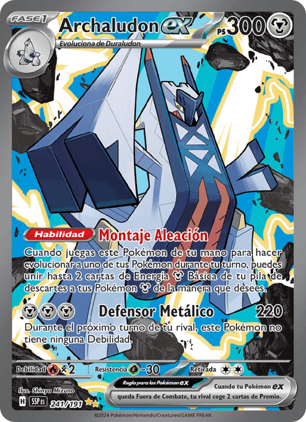 Archaludon ex, carte 241 de Chispas Fulgurantes