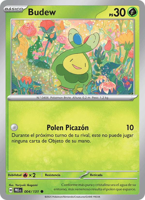 Budew, carta 004 di Evoluciones Prismáticas