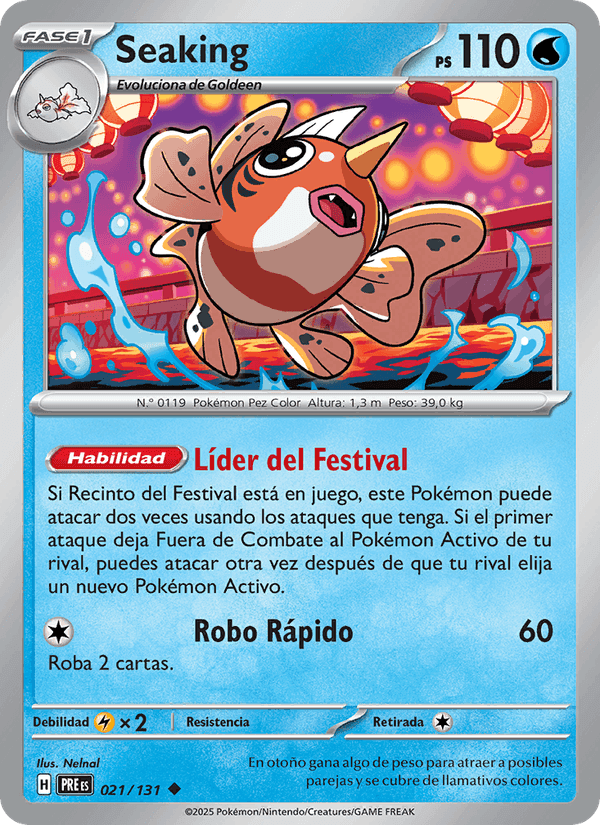 Seaking, carte 021 de Evoluciones Prismáticas