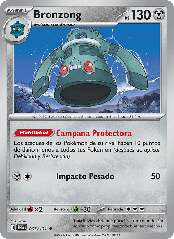 Bronzong, carta 067 de Evoluciones Prismáticas