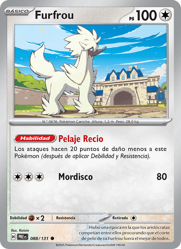 Furfrou, card 088 from Evoluciones Prismáticas