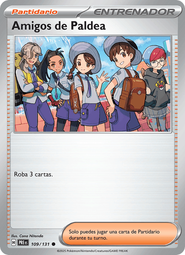 Amigos de Paldea, carta 109 di Evoluciones Prismáticas