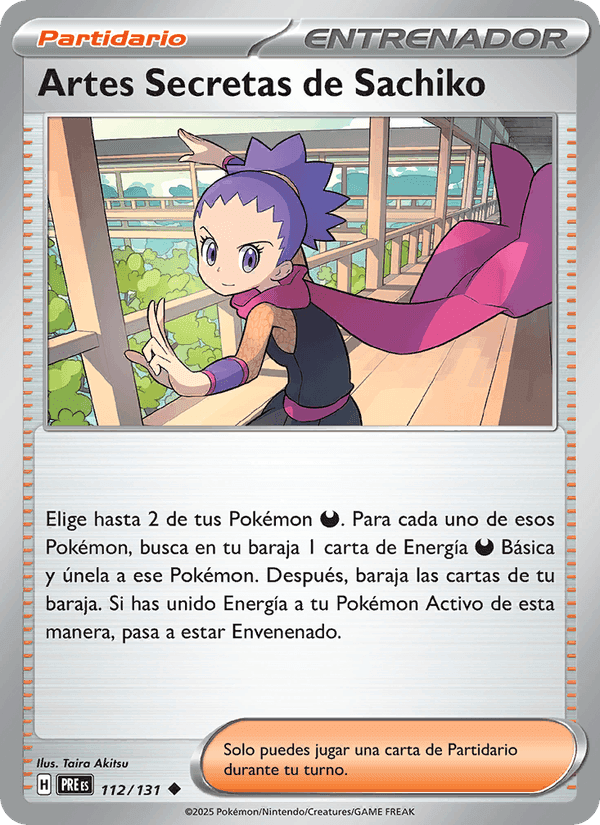 Artes Secretas de Sachiko, carta 112 de Evoluciones Prismáticas