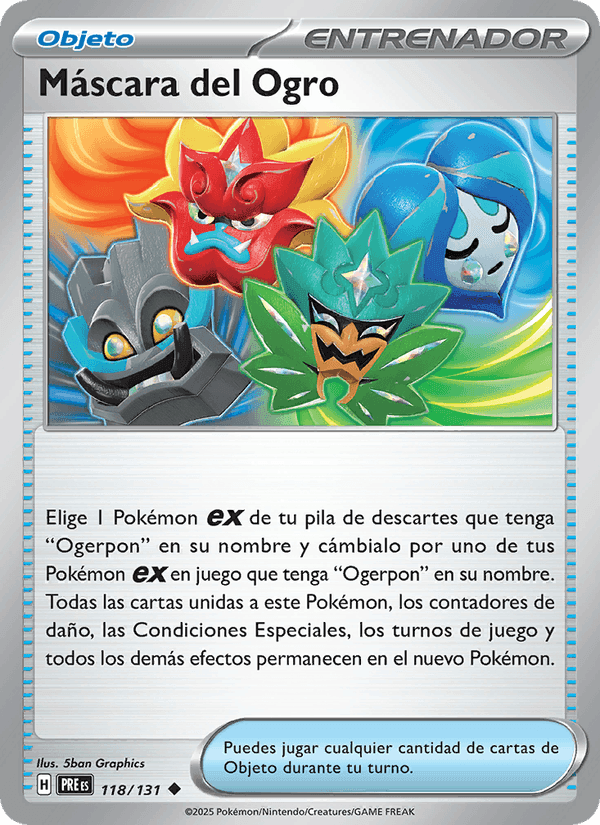 Máscara del Ogro, card 118 from Evoluciones Prismáticas