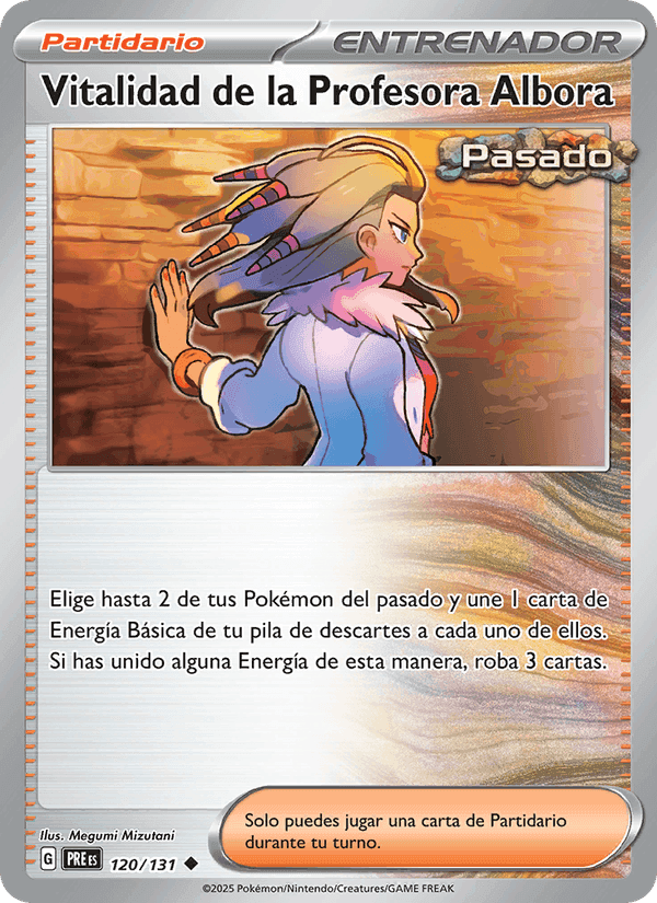 Vitalidad de la Profesora Albora, card 120 from Evoluciones Prismáticas