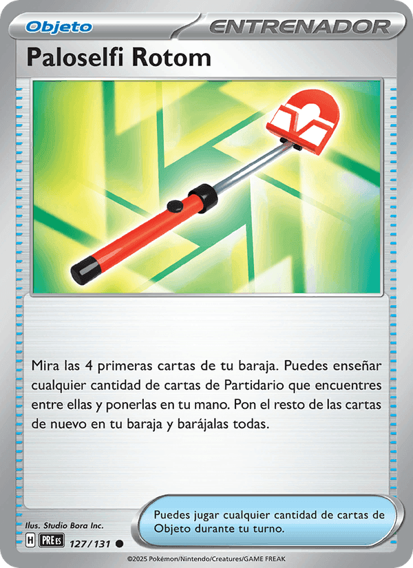 Paloselfi Rotom, card 127 from Evoluciones Prismáticas