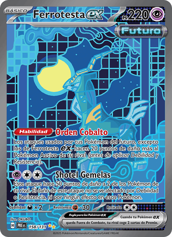 Ferrotesta ex, carte 158 de Evoluciones Prismáticas