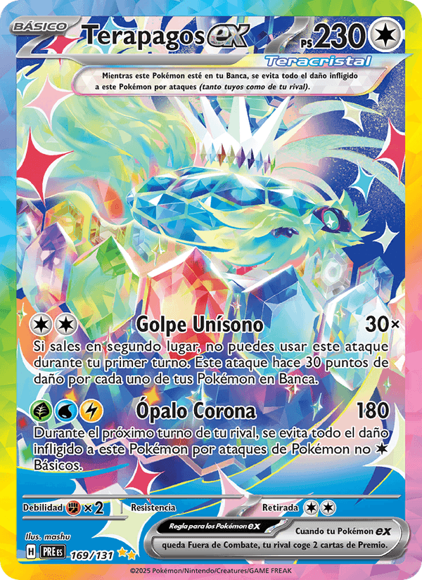 Terapagos ex, carte 169 de Evoluciones Prismáticas