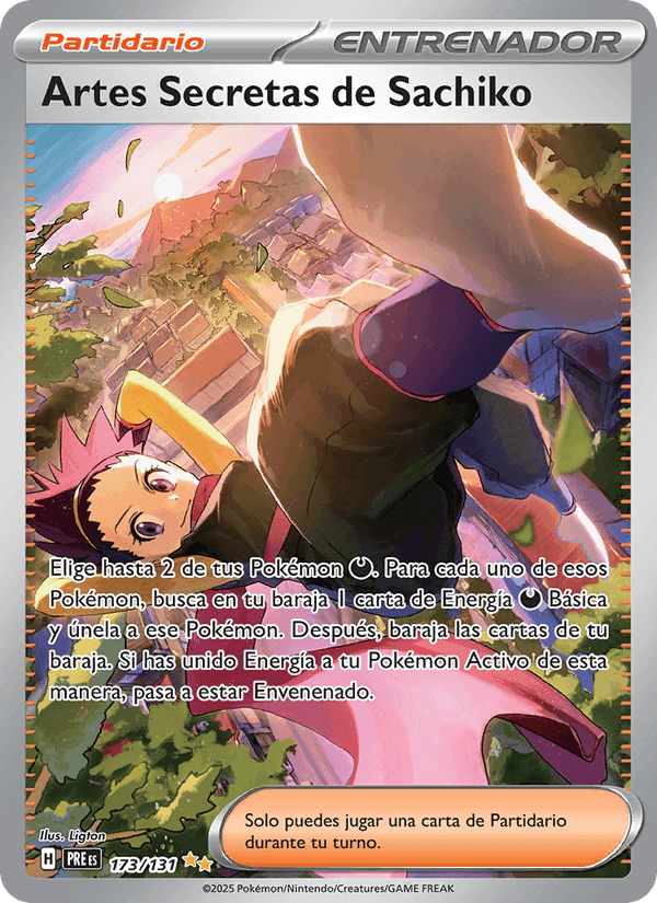 Artes Secretas de Sachiko, carta 173 de Evoluciones Prismáticas