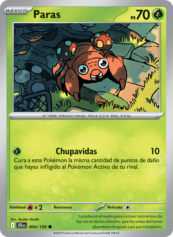 Paras, carta 004 di Juntos de Aventuras