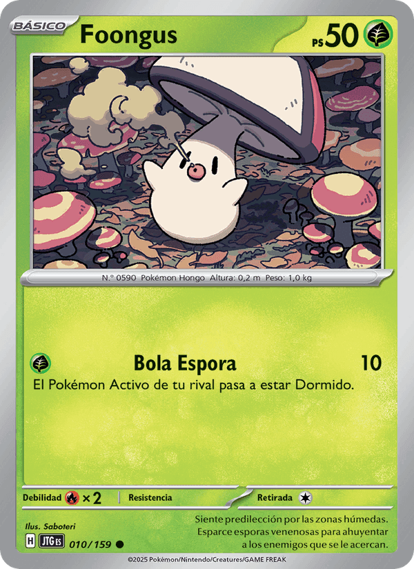 Foongus, card 010 from Juntos de Aventuras