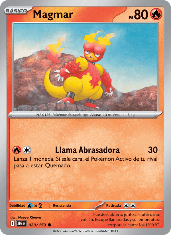 Magmar, carta 020 de Juntos de Aventuras