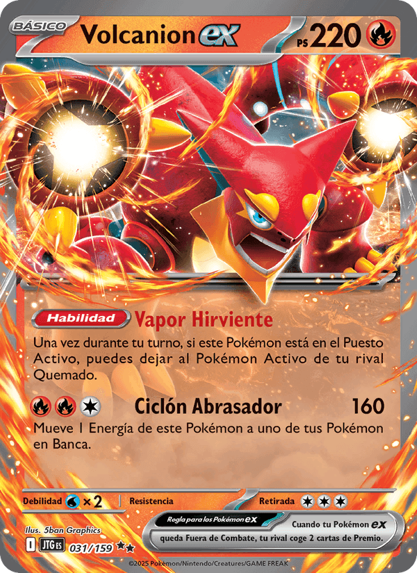 Volcanion ex, carta 031 di Juntos de Aventuras