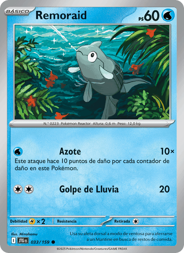 Remoraid, carta 033 di Juntos de Aventuras