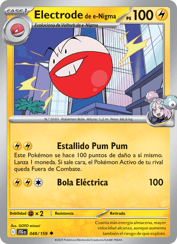 Electrode de e-Nigma, carta 048 de Juntos de Aventuras
