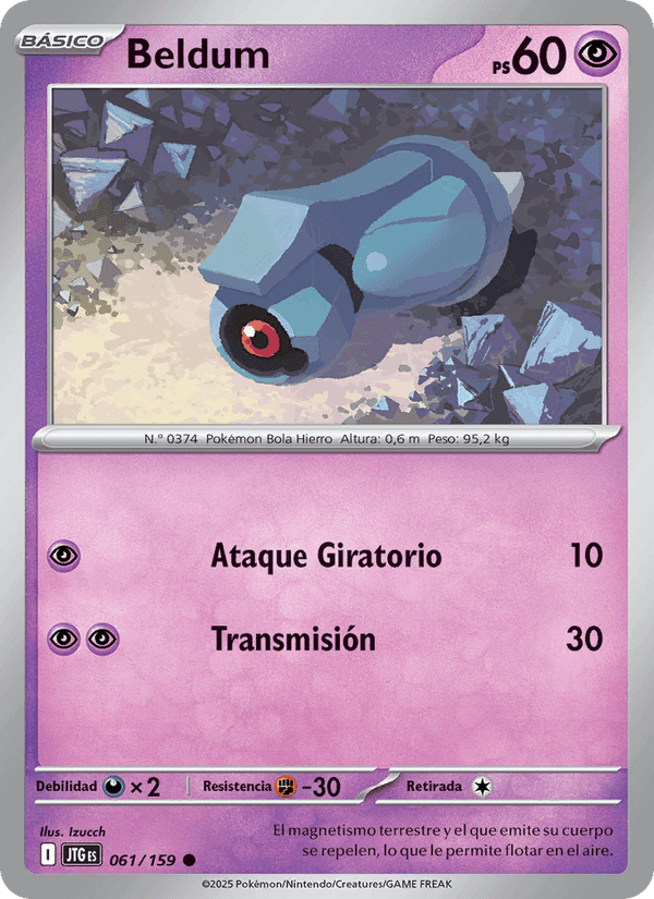 Beldum, carte 061 de Juntos de Aventuras