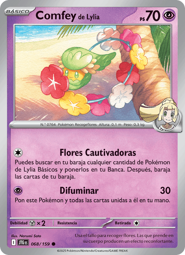 Comfey de Lylia, card 068 from Juntos de Aventuras
