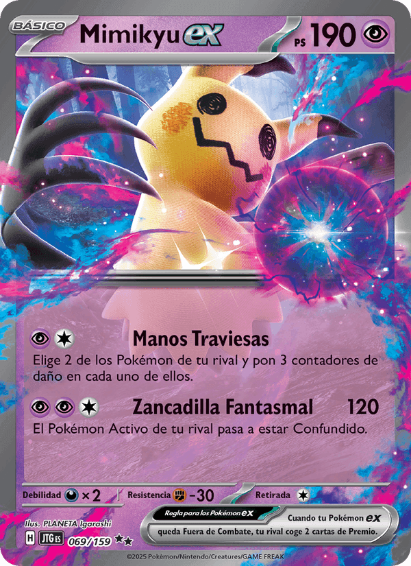 Mimikyu ex, carta 069 de Juntos de Aventuras