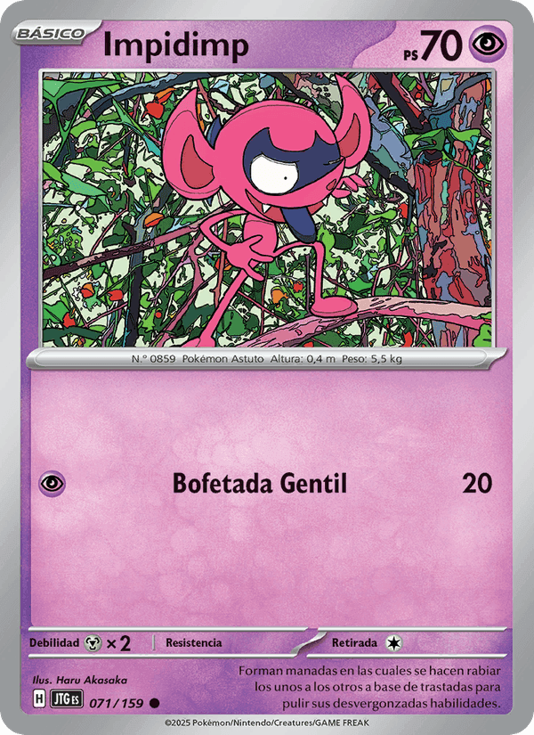 Impidimp, carta 071 de Juntos de Aventuras