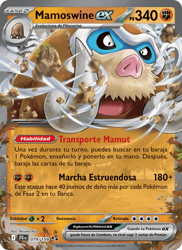 Mamoswine ex, carta 079 de Juntos de Aventuras