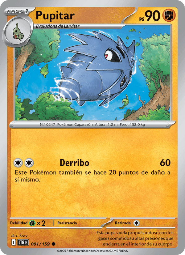 Pupitar, carta 081 de Juntos de Aventuras