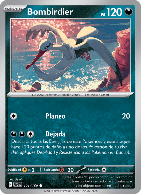 Bombirdier, card 101 from Juntos de Aventuras