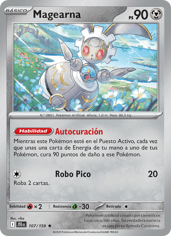 Magearna, carta 107 de Juntos de Aventuras