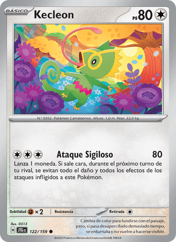 Kecleon, card 122 from Juntos de Aventuras