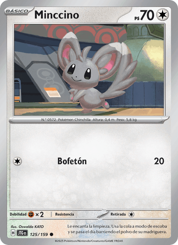 Minccino, carta 125 de Juntos de Aventuras