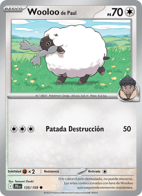 Wooloo de Paul, carta 135 de Juntos de Aventuras
