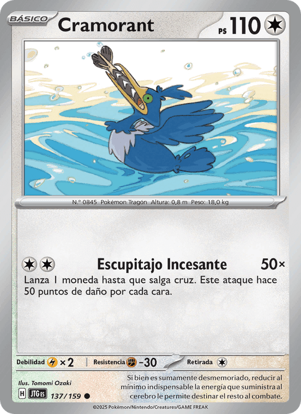 Cramorant, carta 137 de Juntos de Aventuras