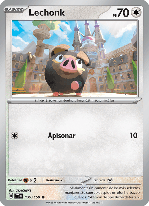 Lechonk, carta 139 di Juntos de Aventuras