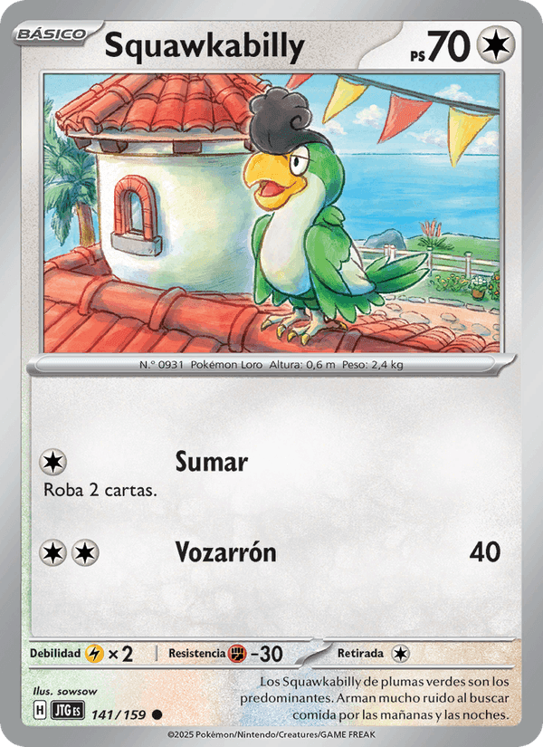 Squawkabilly, card 141 from Juntos de Aventuras