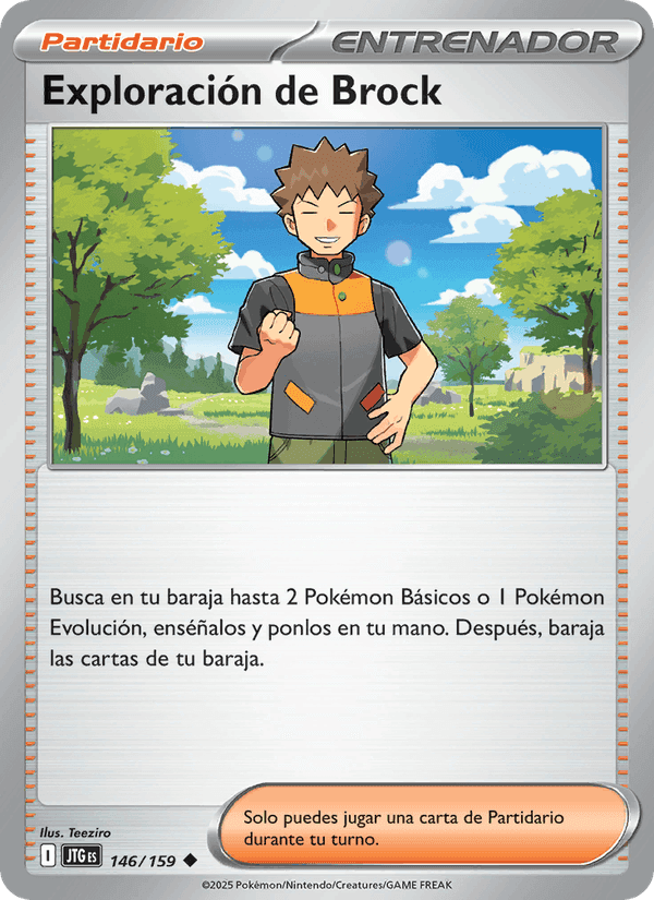 Exploración de Brock, carta 146 de Juntos de Aventuras