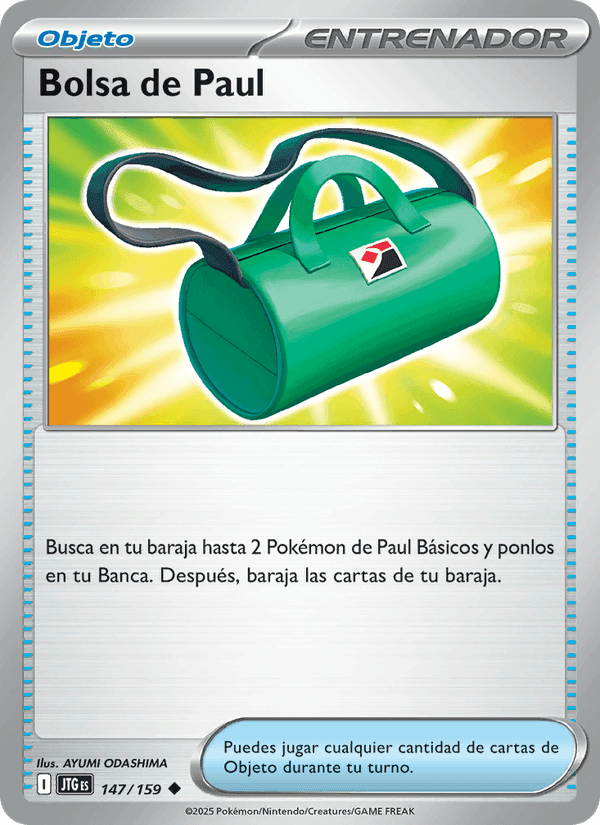 Bolsa de Paul, carta 147 de Juntos de Aventuras