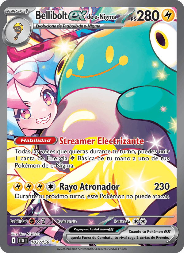 Bellibolt ex de e-Nigma, card 183 from Juntos de Aventuras