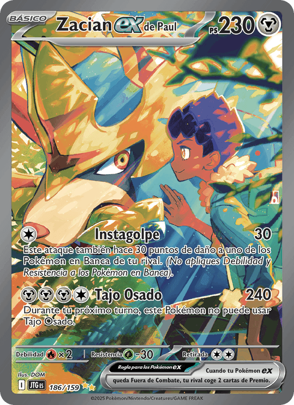 Zacian ex de Paul, carta 186 de Juntos de Aventuras