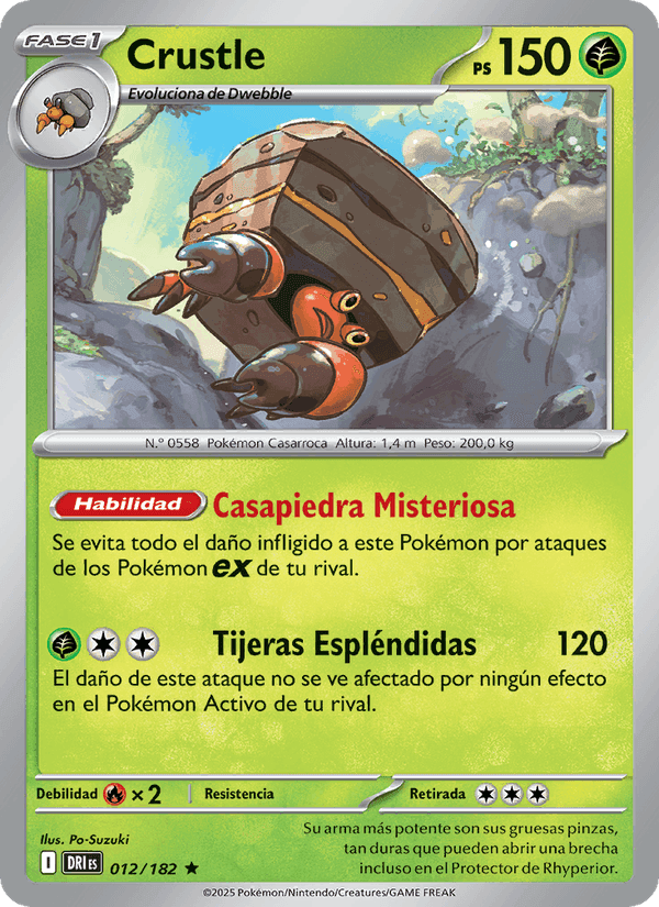 Crustle, carte 012 de Rivales Predestinados