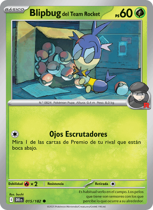 Blipbug del Team Rocket, carta 015 di Rivales Predestinados